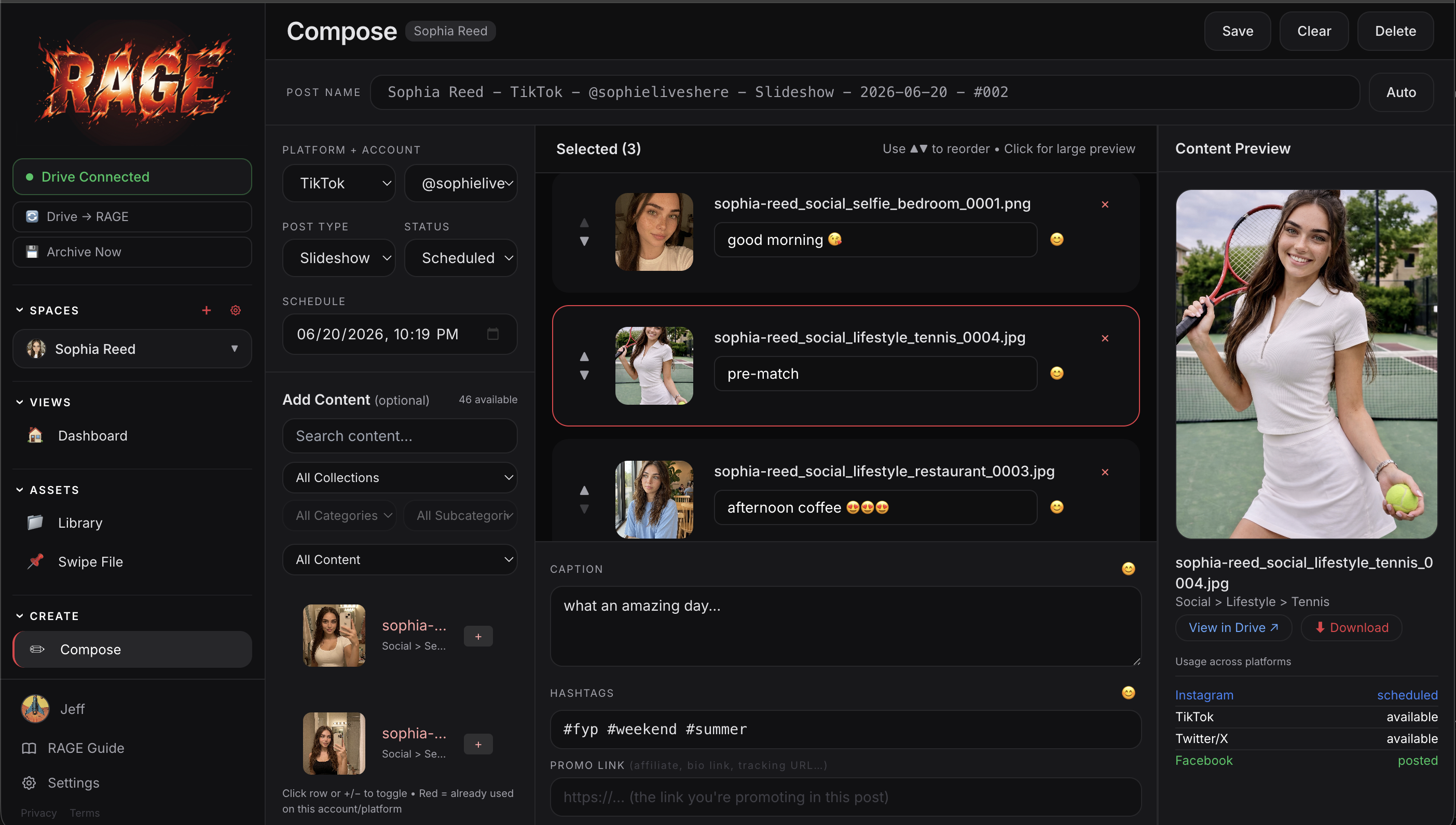 Compose workflow